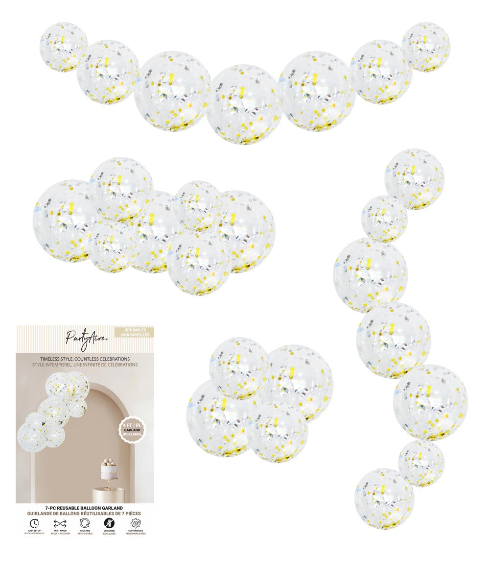 PARTYAIRE REUSABLE BALLOON KIT - SPRINKLES