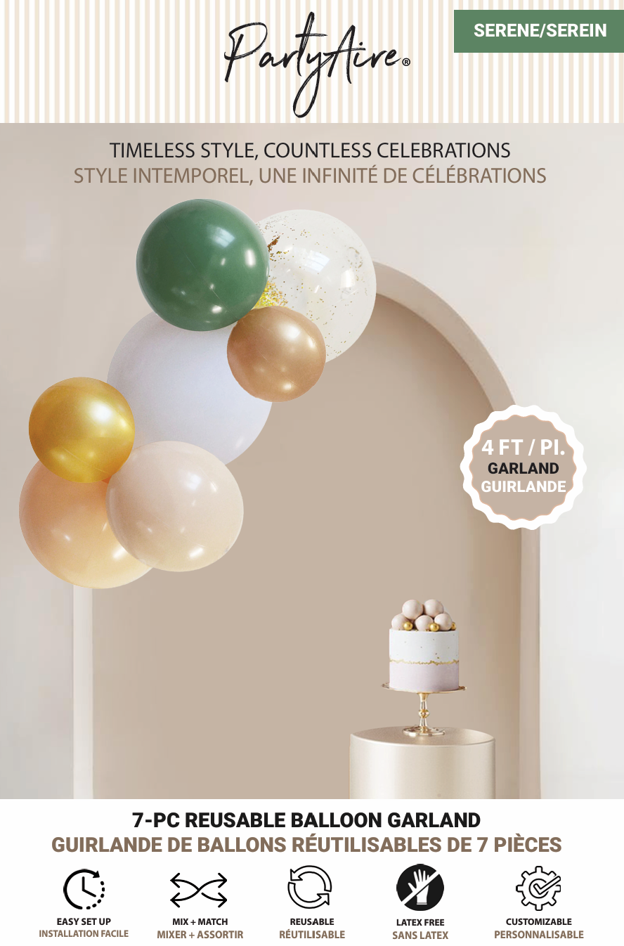PARTYAIRE REUSABLE BALLOON KIT - SERENE